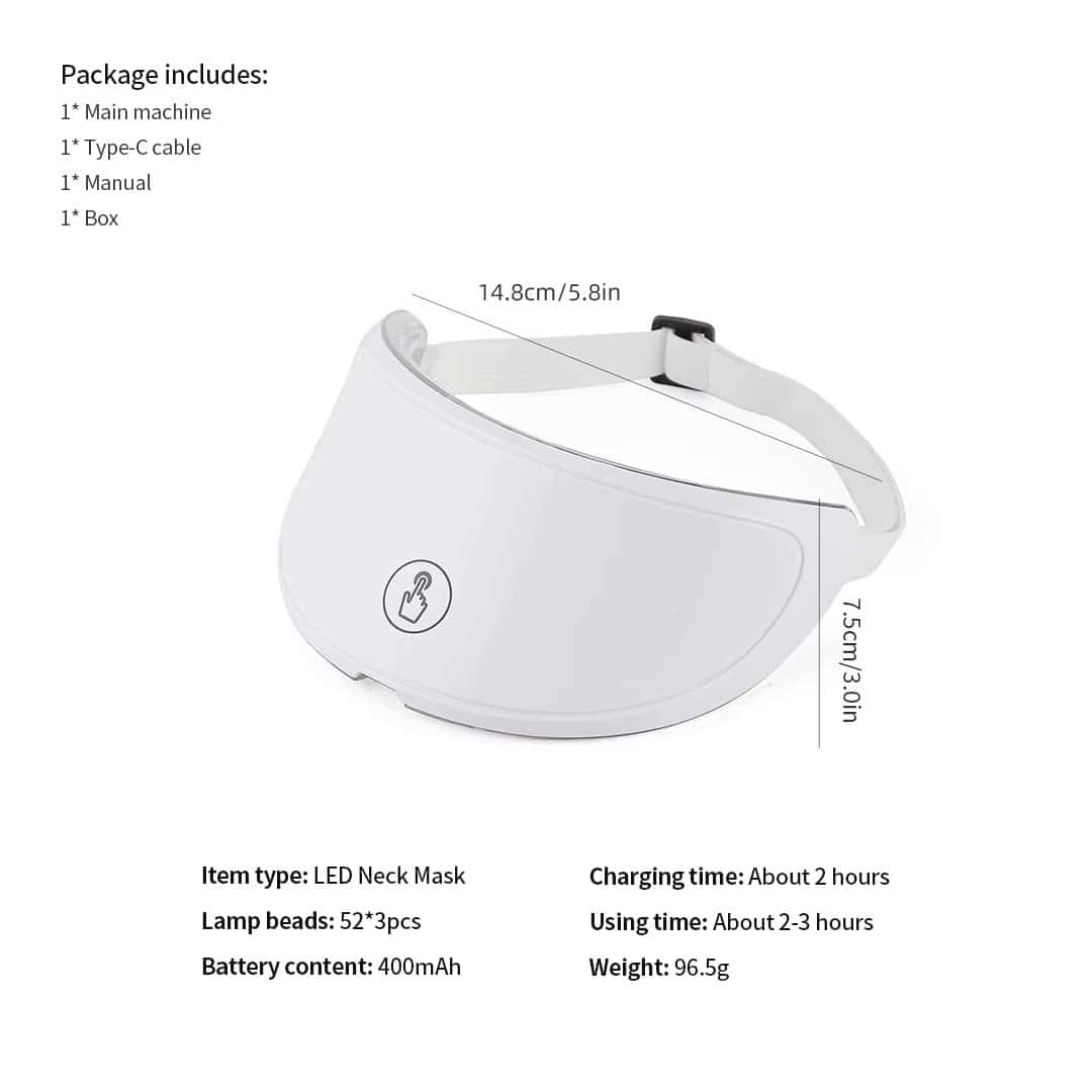 7 Colors Led Facial Mask With Neck Red Light Therapy