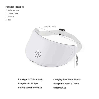 7 Colors Led Facial Mask With Neck Red Light Therapy